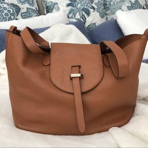 Meli Melo Thela large bag in tan cognac